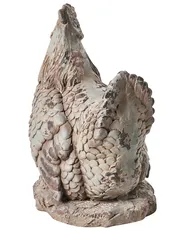Set of 2 Garden Statues SPECCHIA Chicken Beige_1054944