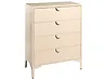 4 Drawer Chest ARDURA Metal Beige