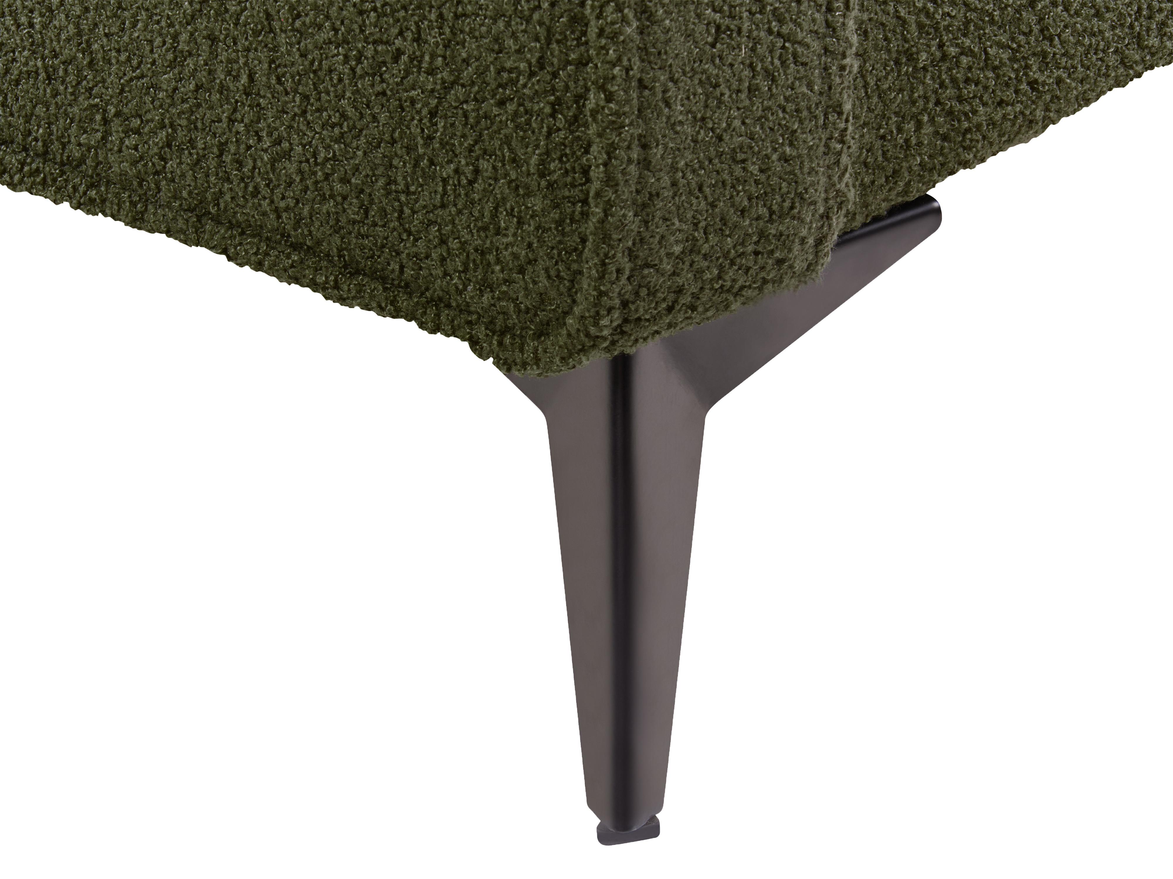 Bed Boucle VALOGNES 160 x 200 cm (EU King Size) Dark Green_930554