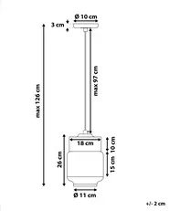 Pendant Lamp JURUA Glass Black_779680