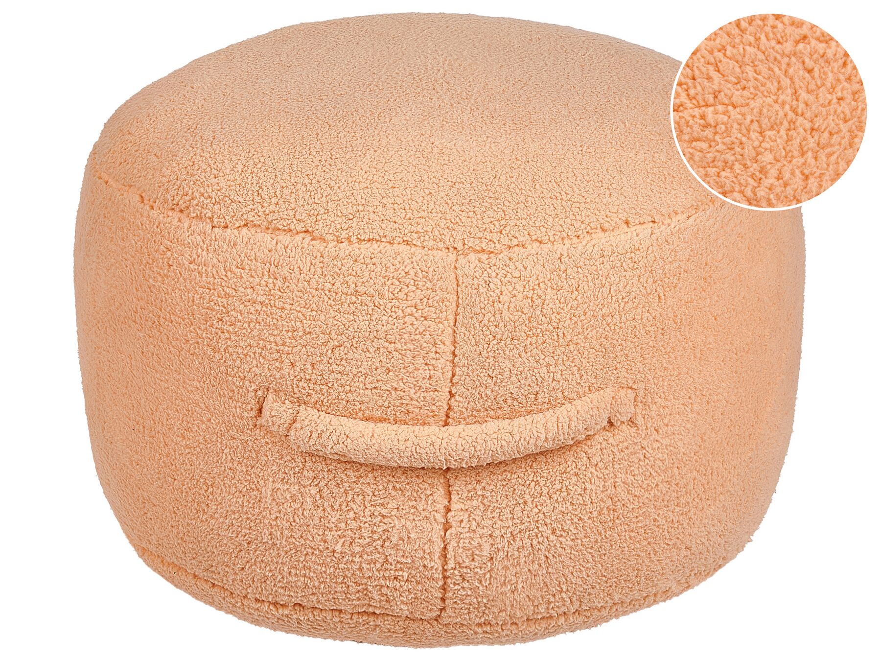 Pouf en tissu orange ADLANA_935536