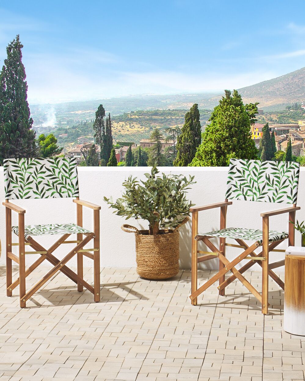 Set di 2 sedie da giardino CINE Legno d'acacia Grigio