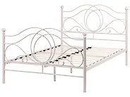 Cama Metal LYRA 120 x 200 cm Creme claro_1161994