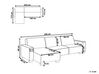 Hörnsoffa 3-sits H med sovfunktion ljusgrå ROMEDAL_748982
