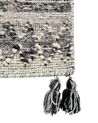 Tappeto kilim lana grigio 200 x 300 cm ARATASHEN_860055