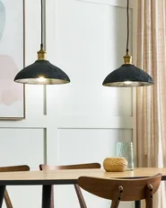Lampadario CHEYYAR Legno di mango Nero_867655