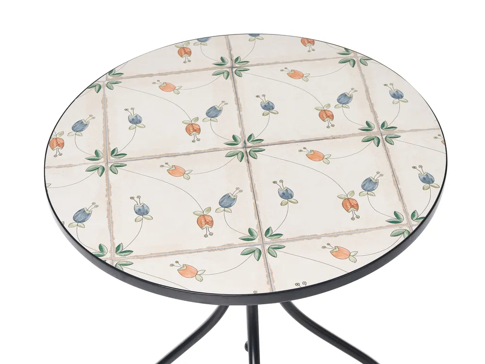 Stolik bistro CARONA 60 cm 60 cm Metal Czarny_1065976