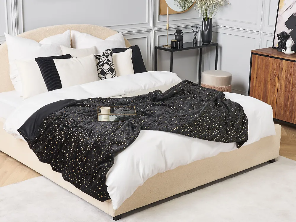 Blanket ALAZEYA 150 x 200 cm Black_1183364