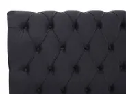 Wasserbett Samtstoff AVALLON 140 x 200 cm Schwarz_846732