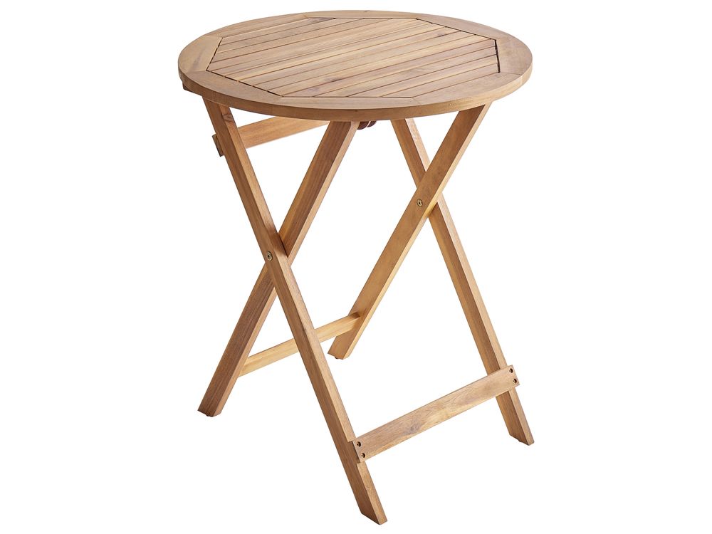 Bistro Table PROSSEDI 60 cm 60 cm Acacia Wood Brown