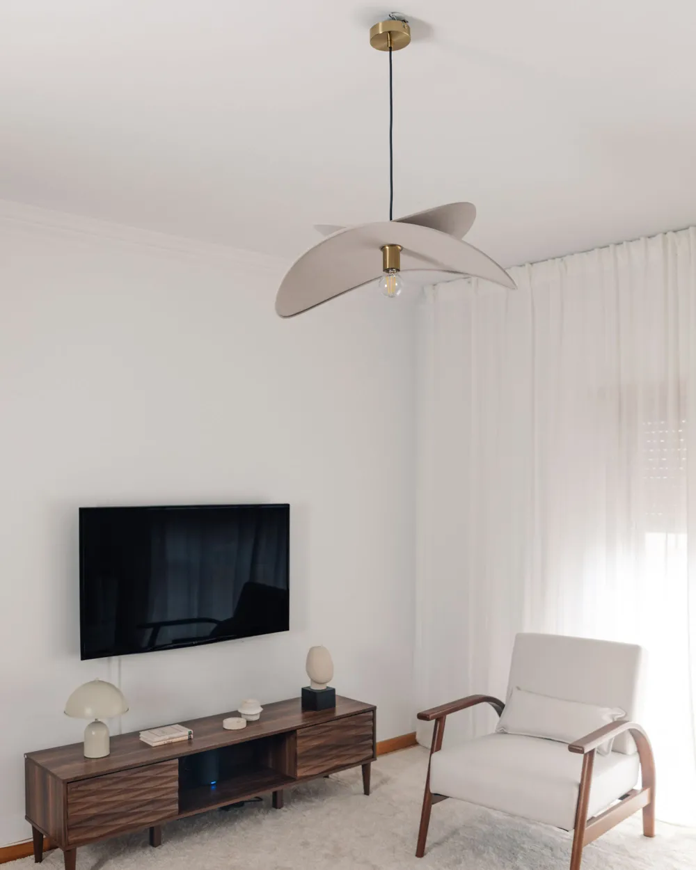 Lampadario MASCOTA Lino Grigio chiaro_977819