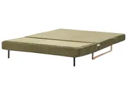 Sofa Bed 3 Seater JERSLEV Fabric Green_1012858