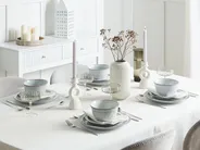 Set of 24 Dinnerware CHIVES Stoneware Light Grey_1002770