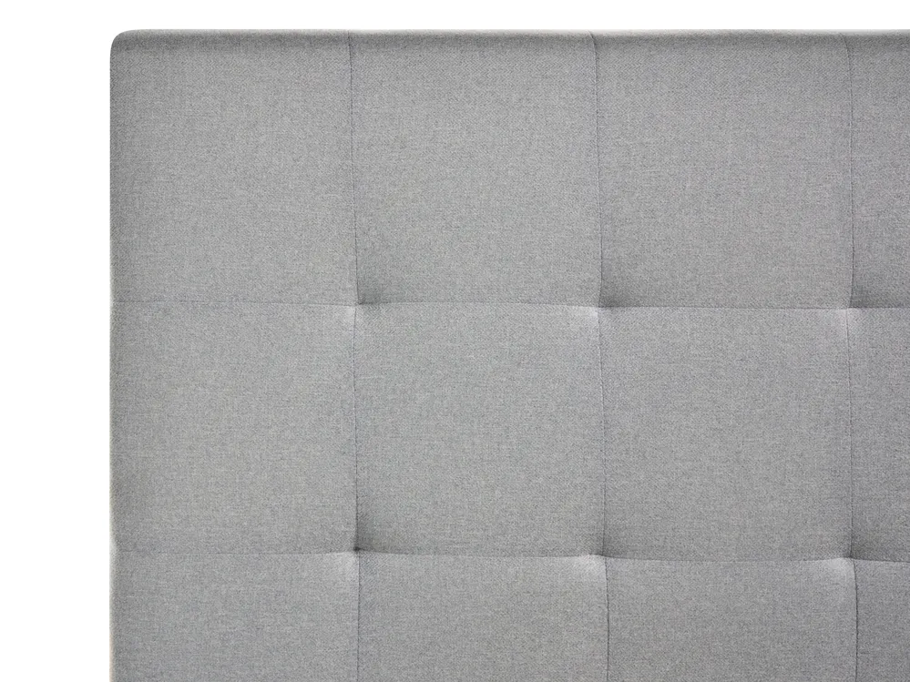 Ottoman Bed LORIENT Fabric Grey 120 x 200 cm (EU Small Double)_1062950