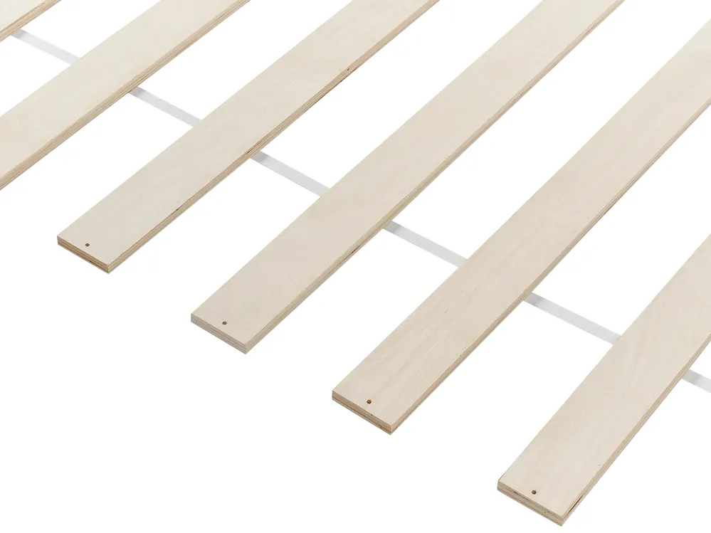 Bed Pine Wood BONNAC 90 x 200 cm (EU Single) White_911545