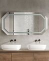 LED Wall Mirror 120 x 60 cm Silver LOCMARIAQUER_837559