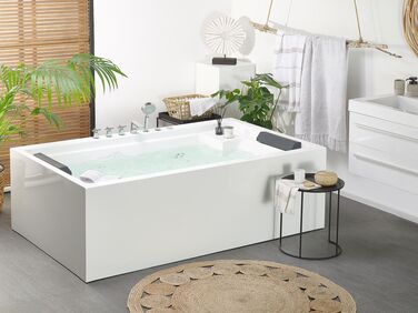 Badekar frittstående hvit 180 x 110 cm SAONA