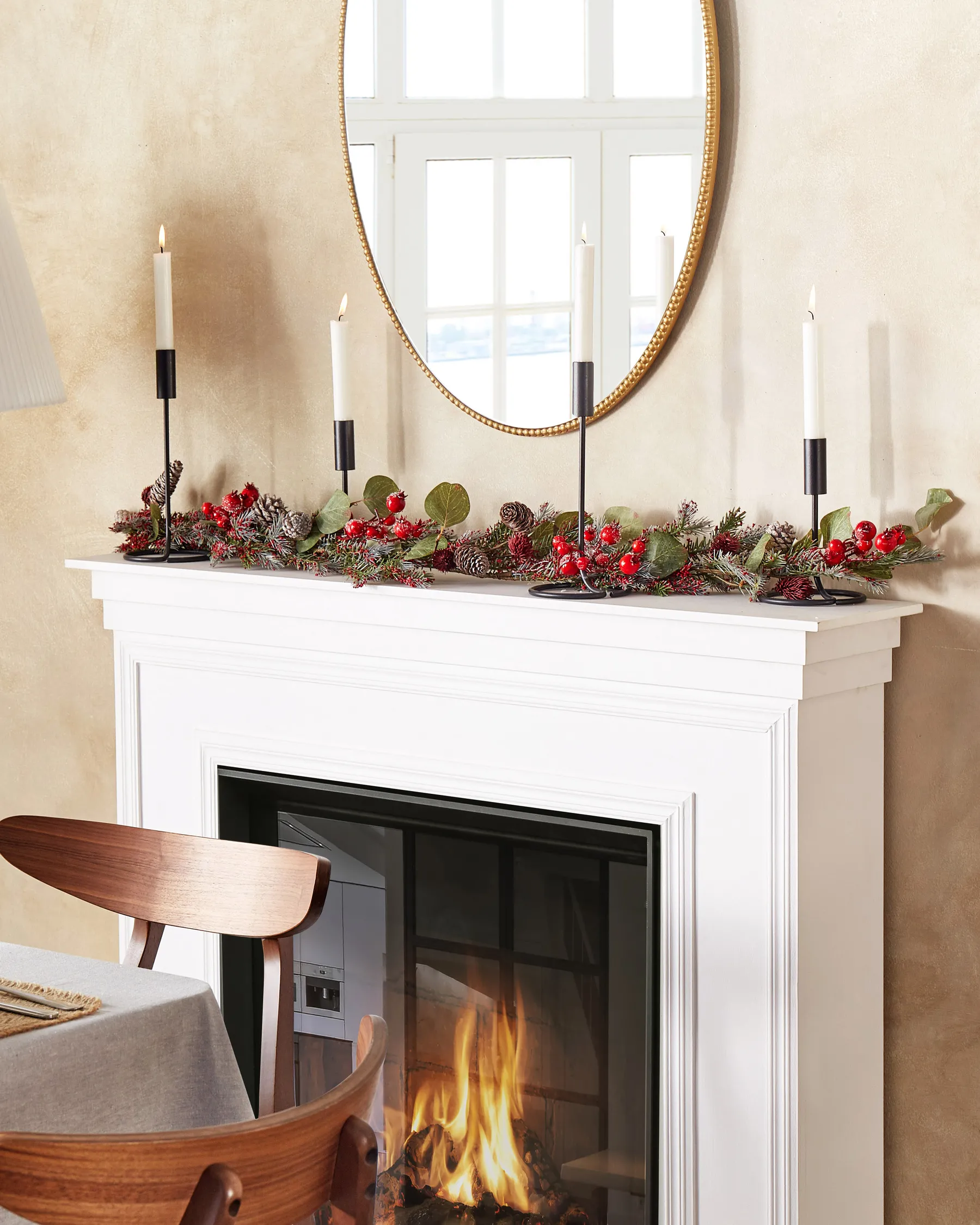 Festone di Natale IRUN 150 cm Rosso_832540