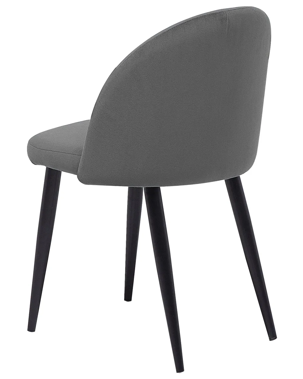 Set of 2 Dining Chairs VISALIA Velvet Grey_711034