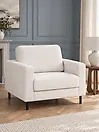 Armchair SAVALEN Boucle White