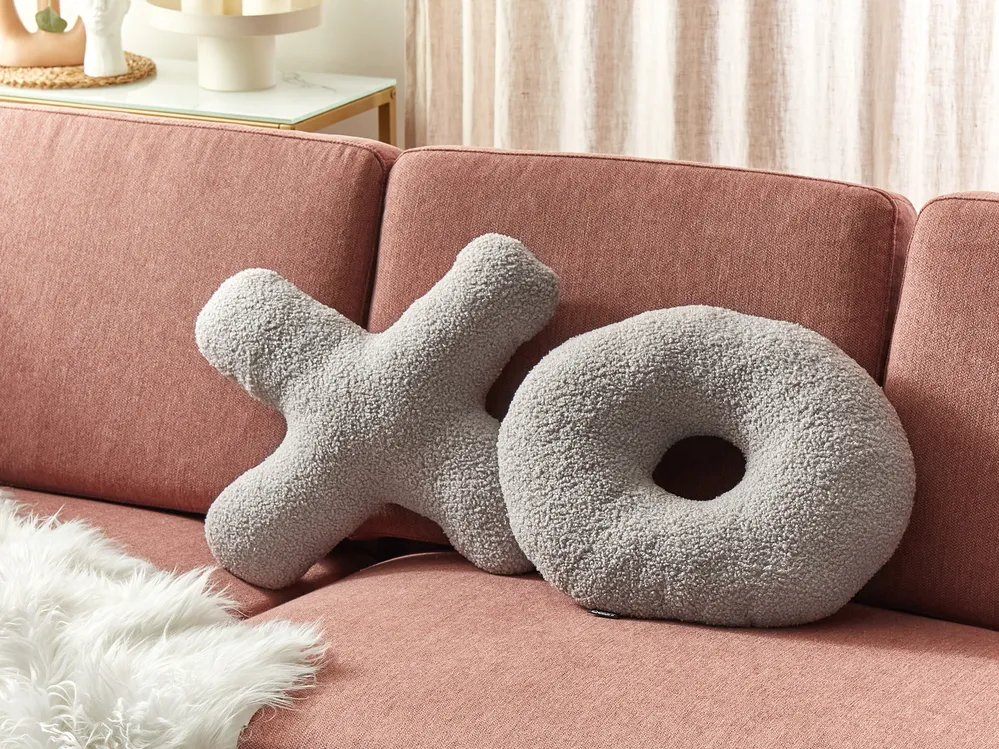 Cuscino rotondo a forma di nodo in bouclé grigio 30 cm | Maisons du Monde Cuscino rotondo a forma di nodo in bouclé grigio 30 cm | Maisons du Monde