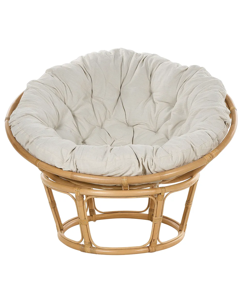 Zestaw 2 foteli ogrodowych z poduszkami SALVO Rattan Naturalny_878478