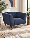 Sillón ORSTA Tela Azul oscuro