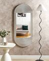 Dřevěné nástěnné zrcadlo 56 x 130 cm bílé BRIANT_899760