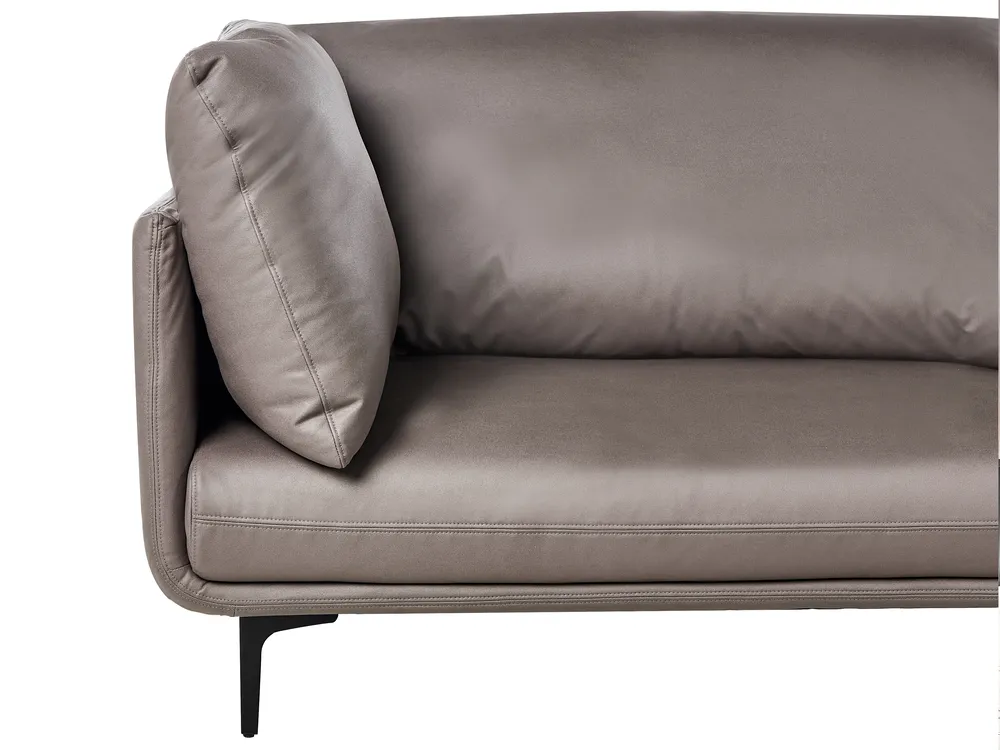 Sofa 3 Seater REVSNES Fabric Brown_965417