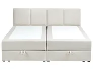 Divan Bed with Storage BARONET Fabric Off-White 180 x 200 cm (EU Super King)_1004543