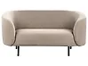 Sofa 2 Seater LOEN Fabric Taupe