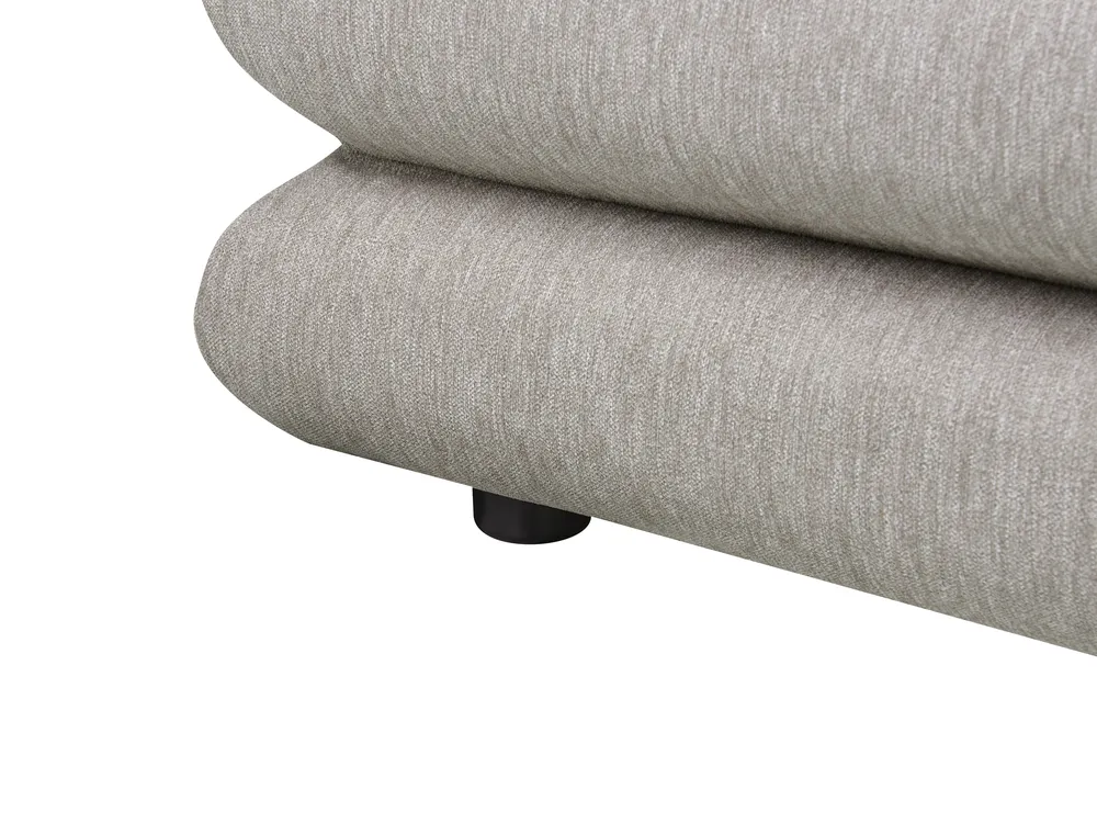 Waterbed Faux Linen LAVARDENS 180 x 200 cm (EU Super King) Taupe_971094