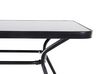 Kerti asztal fekete 140x80 cm LIVO_679104