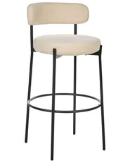 Set di 2 sedie alte ALLISON Bouclé Beige chiaro_913868