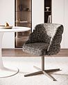 Silla de comedor giratoria YOUNGSTOWN Tela Gris pardo