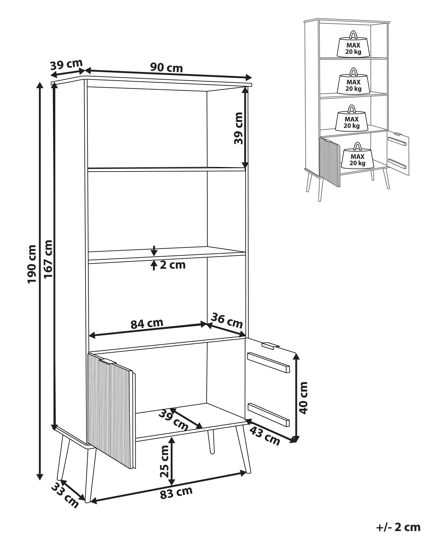 Pine Wood Bookcase Light TIMMINS_937002 Pine Wood Bookcase Light TIMMINS_937002