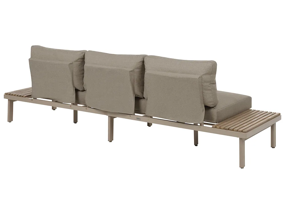 Set da giardino con tavolo 5 posti FIVIZZANO Legno d'acacia Beige_1161053
