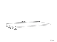 Bench Seat Pad Cushion MARLBORO 151 x 46 cm Grey_1133214