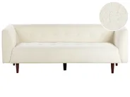Sofa 3 Seater BYSKE Boucle Off-White_958926