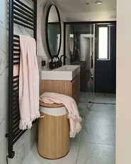 Set di 2 asciugamani ATIU Tessuto a spugna Rosa pastello_953239