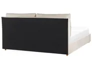 Ottoman Bed BATILLY Velvet Light Beige 180 x 200 cm (EU Super King)_830124