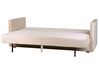 Velvet Sofa Bed with Storage Beige EKSJO _848876