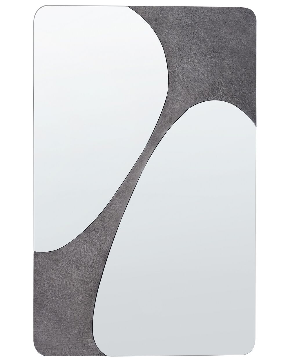 Lustro ścienne ORMES 70 cm 110 cm Szary