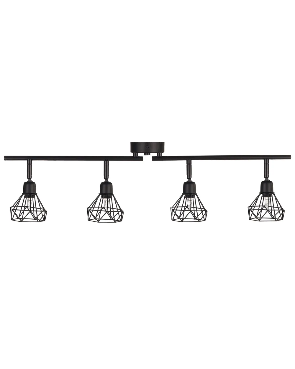 4 Light Spotlight ERMA Adjustable Metal Black