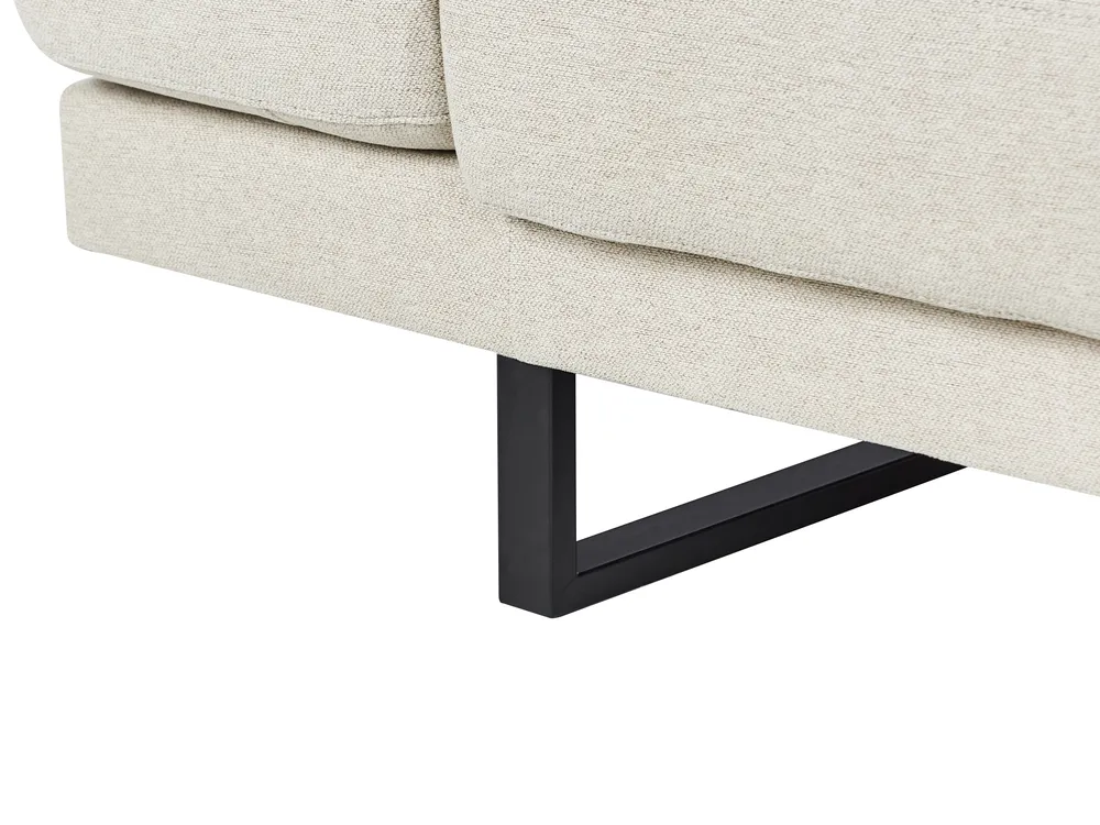 Corner Sofa 4 Seater IKAST Fabric Light Beige Left Hand_961875