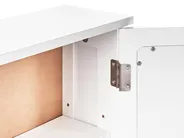 Szafka wisząca łazienkowa z lustrem HUILA 34 cm 53 cm Biały_959428