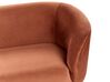 3 Seater Velvet Sofa Orange LOEN_919737