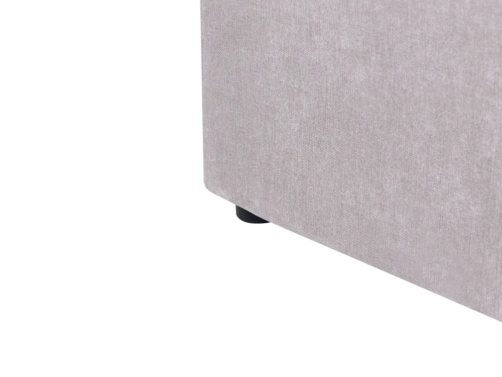 Ottoman Bed NANTERRE Chenille Taupe 140 x 200 cm (EU Double)_1019576