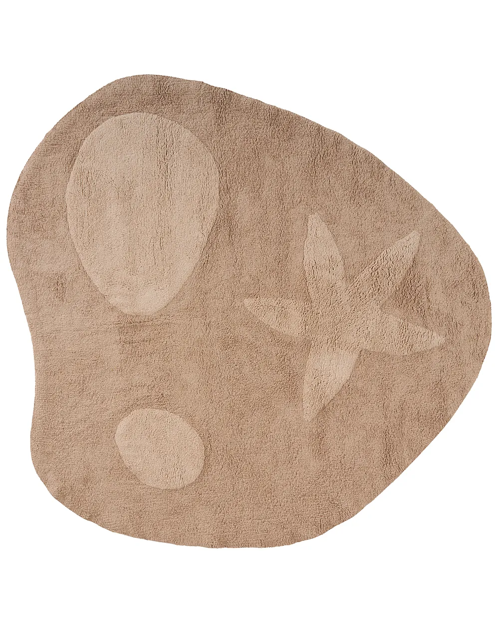 Kids Rug IRINGAL  Beige ø 120 cm Cotton