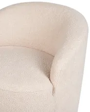 Swivel Armchair DAVIK Boucle Beige_875288